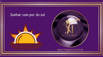 sonhar com por do sol