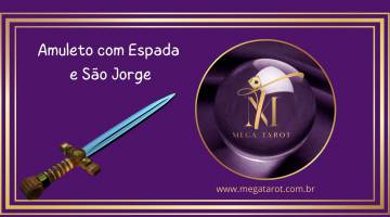 Amuleto com Espada de S�o Jorge