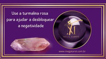 Use a turmalina rosa para ajudar a desbloquear a negatividade em seu cora��o