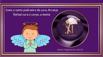Como o santo padroeiro da cura, Arcanjo Rafael cura o corpo, a mente e o esp�rito