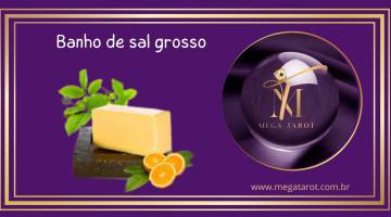 Banho de sal grosso limpa as energias negativas e alivia o cansa�o