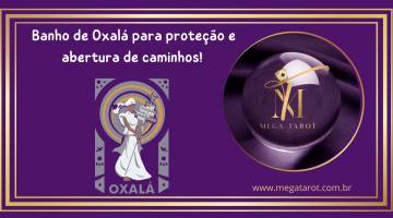 Banho de Oxal� para prote��o e abertura de caminhos