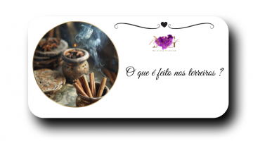 O que � feito nos terreiros?