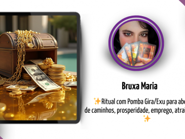 Ritual com Pomba Gira/Exu para abertura  de caminhos, prosperidade, emprego, atrair clientes.