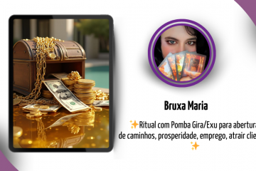 Ritual com Pomba Gira/Exu para abertura  de caminhos, prosperidade, emprego, atrair clientes.