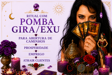 Ritual com Pomba Gira/Exu para abertura  de caminhos, prosperidade, emprego, atrair clientes.